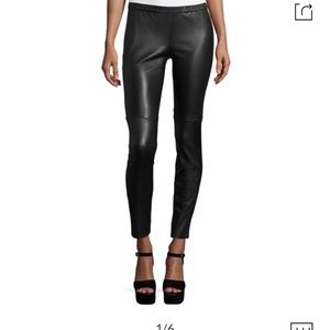 Michael Kors Faux Leather Leggings, Black